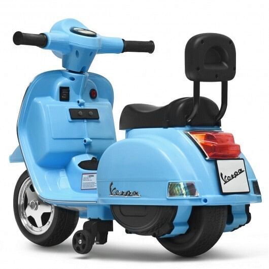 Load image into Gallery viewer, 6V Kids Vespa Scooter Motorcycle for Toddlers in Dark Blue
