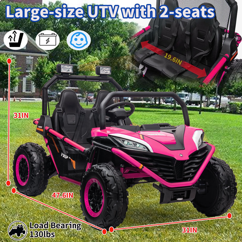 Load image into Gallery viewer, 24V Kids 2-Seater Electric Ride-On UTV Truck with 4WD and 320W Motor, Remote Control
