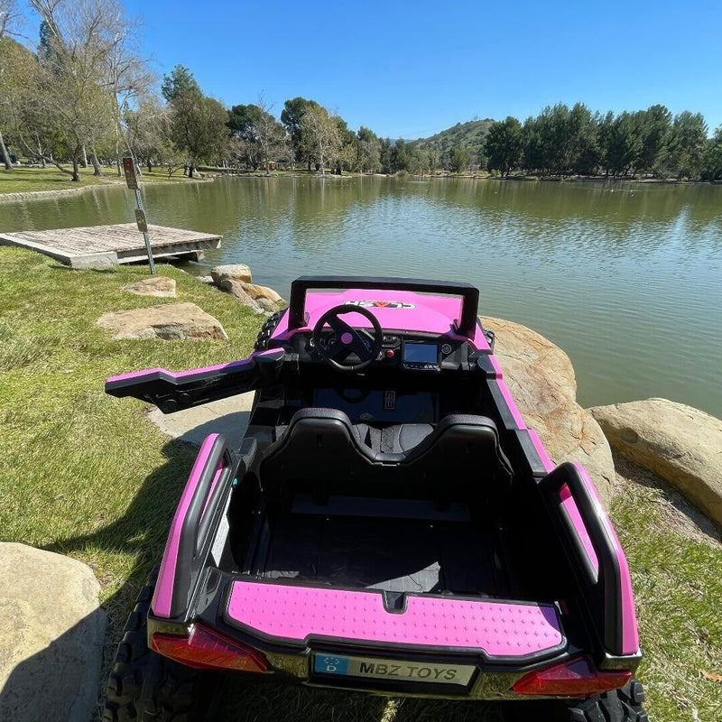 Load image into Gallery viewer, 24V Touchscreen Clash Ride On Pink Buggy UTV - Can Am Style - All Terrain Power Wheels
