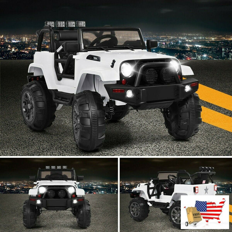 Load image into Gallery viewer, 12V Kids Ride-On Toy Truck with LED Lights
