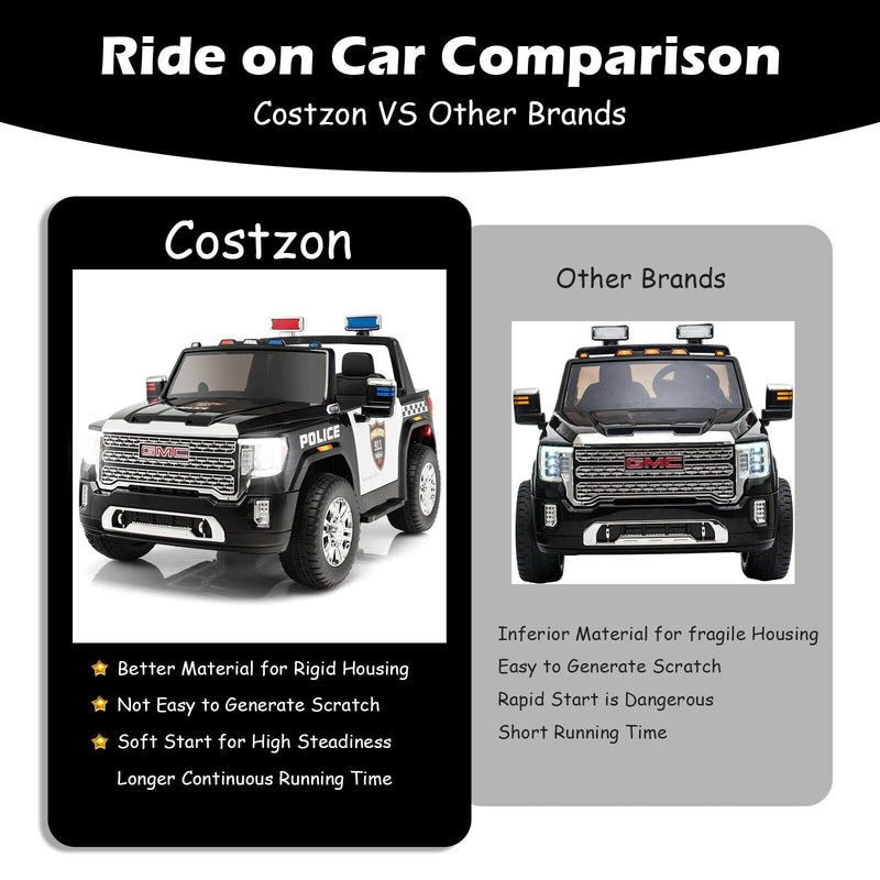 Load image into Gallery viewer, 2-Seater Electric Police Car for Kids with Dual Control Modes - 12V Ride On Toy
