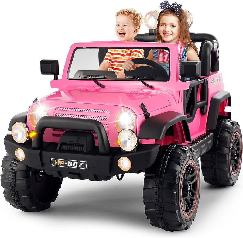 Load image into Gallery viewer, 2 Seater Electric Ride-on Truck with Car Cover and Parental Remote Control - 12V Kids Vehicle
