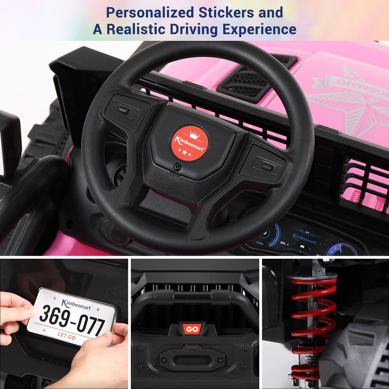 Load image into Gallery viewer, Kimbosmart 24V 4WD Children&#39;s Electric Ride-On Truck with Remote Control and Battery Level Alert
