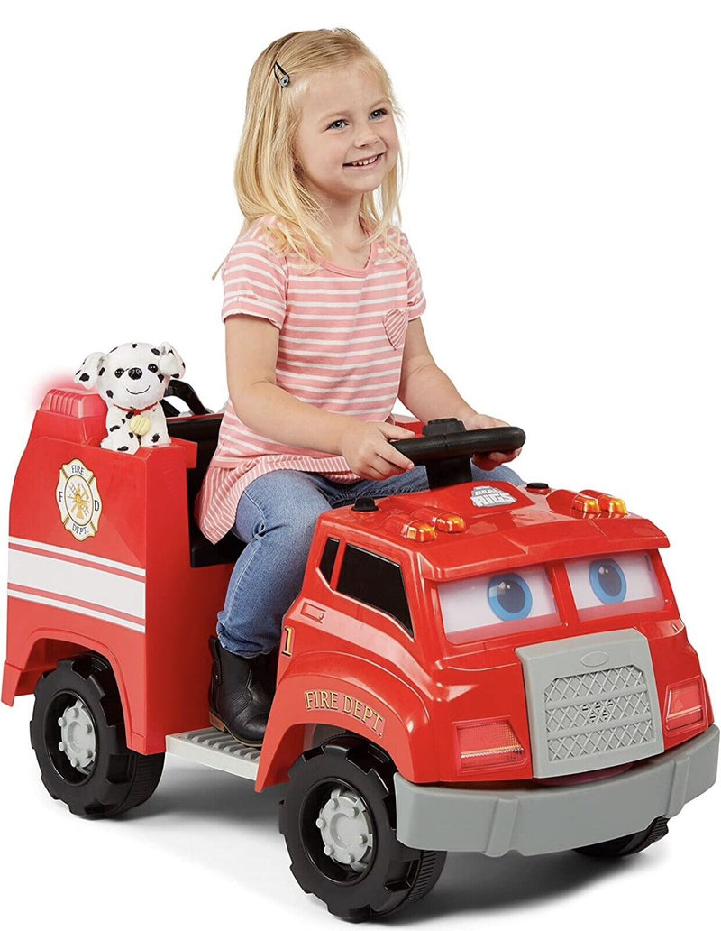 Load image into Gallery viewer, Brand New Kid Trax Real Rigs Toddler Fire Truck with 6V Battery &amp; Charger Included!
