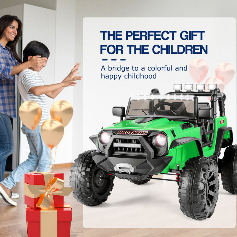Load image into Gallery viewer, Electric 2 Seater Kids Ride On Truck with Remote Control and Powerful 200W Motors - 3 Speed Options and Long-Lasting Battery
