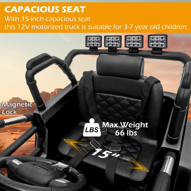 Load image into Gallery viewer, 12V Electric Ride-On Jeep Truck for Kids with Remote Control and 3 Speed Settings
