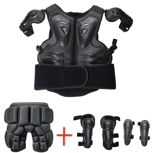 Kids Motocross Body Armor Back Protector Ride-On Horse Toy for Ages 4-15 Years