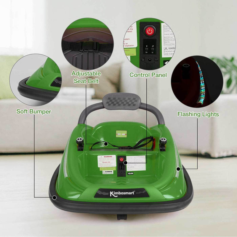 Load image into Gallery viewer, Kimbosmart Electric Bumper Car for Kids - Remote Controlled 360° Spin Ride-On
