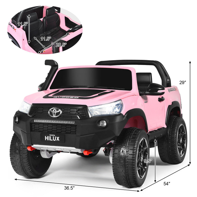 Load image into Gallery viewer, 2-Seater Licensed Toyota Hilux Ride On Truck Car with Remote Control - Pink
