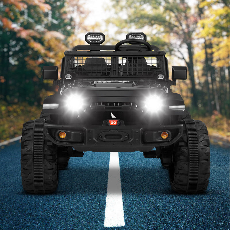 Load image into Gallery viewer, Kimbosmart 24V Electric Battery-Powered Children&#39;s Ride-On Vehicle Truck Featuring LED Lights, MP3 Player, and Bluetooth Connectivity
