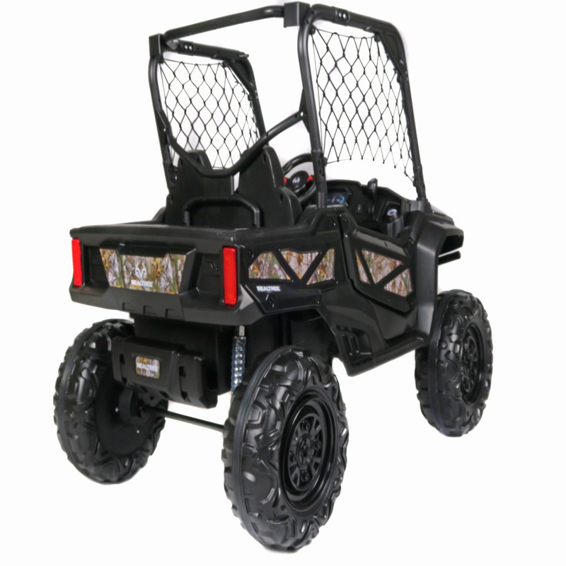 Load image into Gallery viewer, 24V Electric UTV for Two Riders with Large Storage Compartment Dual Drive Option - Jet Black
