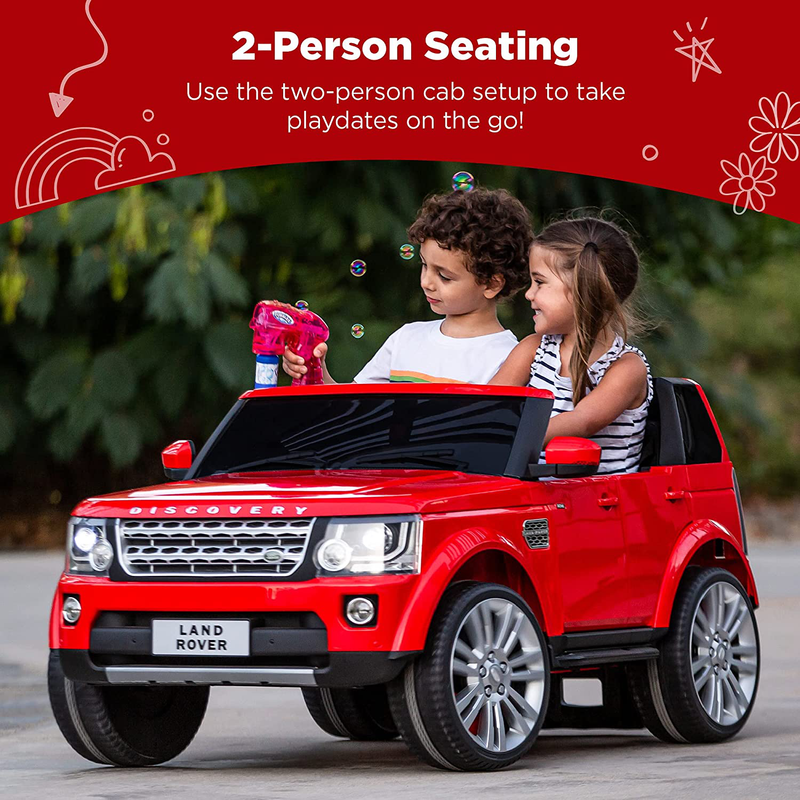 Load image into Gallery viewer, Top Pick Products 12V 3.7 MPH Double Rider Licensed Land Rover Electric Car Toy with
