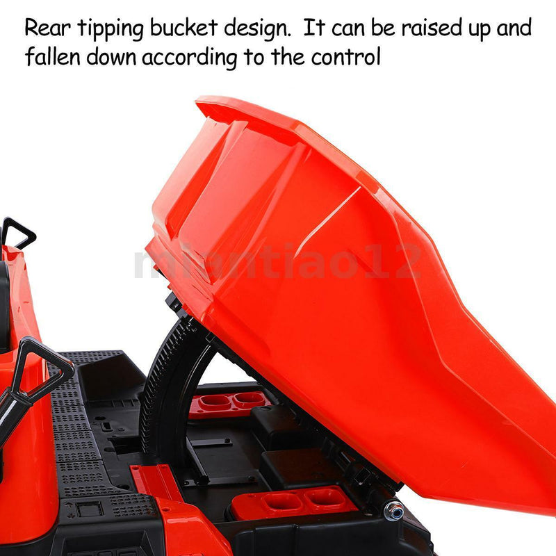Load image into Gallery viewer, 12V Electric Construction Toy - Dump Truck with Moving Bed and Shovel
