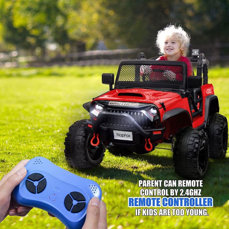 Load image into Gallery viewer, 12V Battery Powered Electric Ride On Car for Kids with 2 Seats - Red, 8.4
