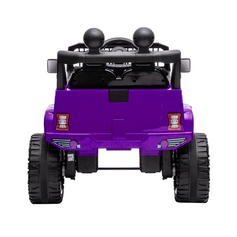 Load image into Gallery viewer, 12V Kids Ride-on Truck with Parental Remote Control and LED Lights - Purple
