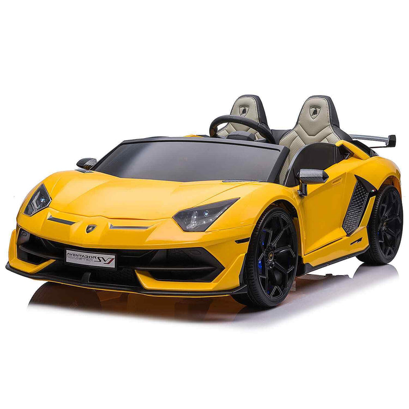 Load image into Gallery viewer, 24V 2 SEATS AUTHENTIC LAMBORGHINI AVENTADOR SVJ CHILDREN&#39;S RIDE-ON SPORTS VEHICLE, ILLUMINATION + REMOTE CONTROL
