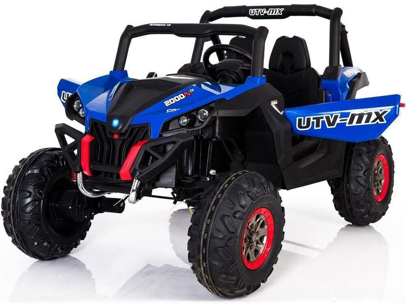 Load image into Gallery viewer, 12v Blue Mini Moto UTV 4x4 (2.4ghz Remote Control) Electric Ride-On Vehicle - Two Seater for Toddlers
