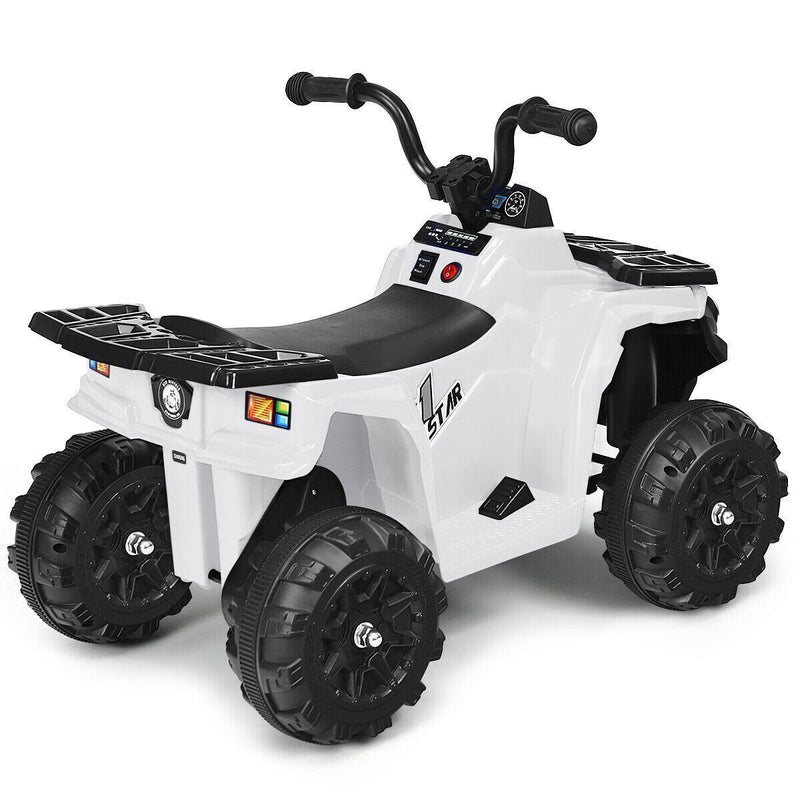 Load image into Gallery viewer, Premium 6V White Electric Ride on ATV for Kids - Powered by Battery
