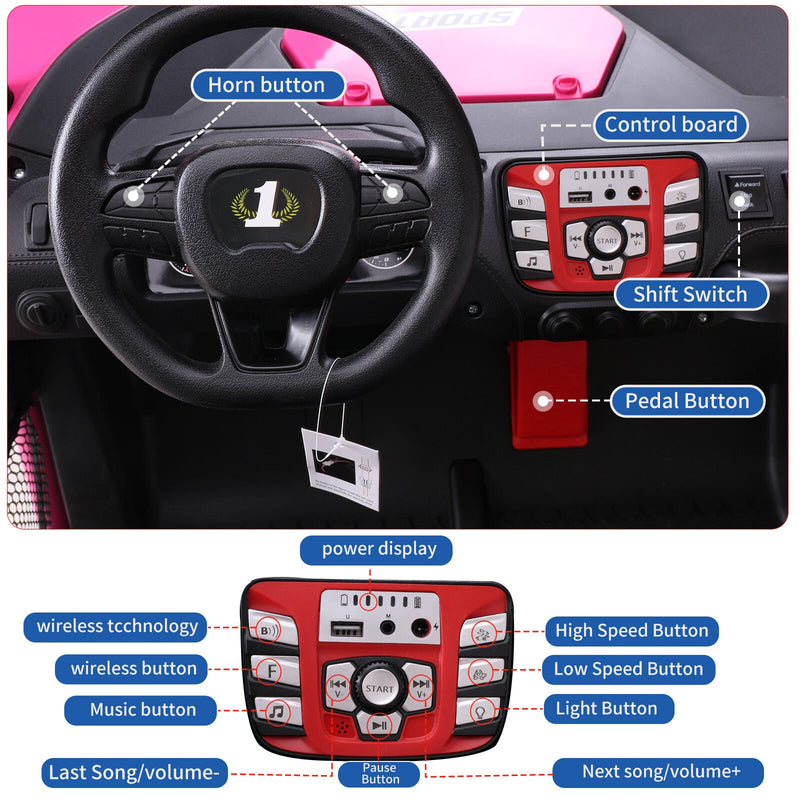 Load image into Gallery viewer, 24V Kids 2-Seater Electric Ride-On UTV Truck with 4WD and 320W Motor, Remote Control
