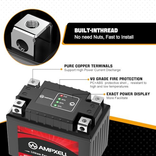 Load image into Gallery viewer, 12V 210A 3.5Ah Lithium Motorcycle Replacement Battery YTX5L-BS YTZ7S-BS Compatible
