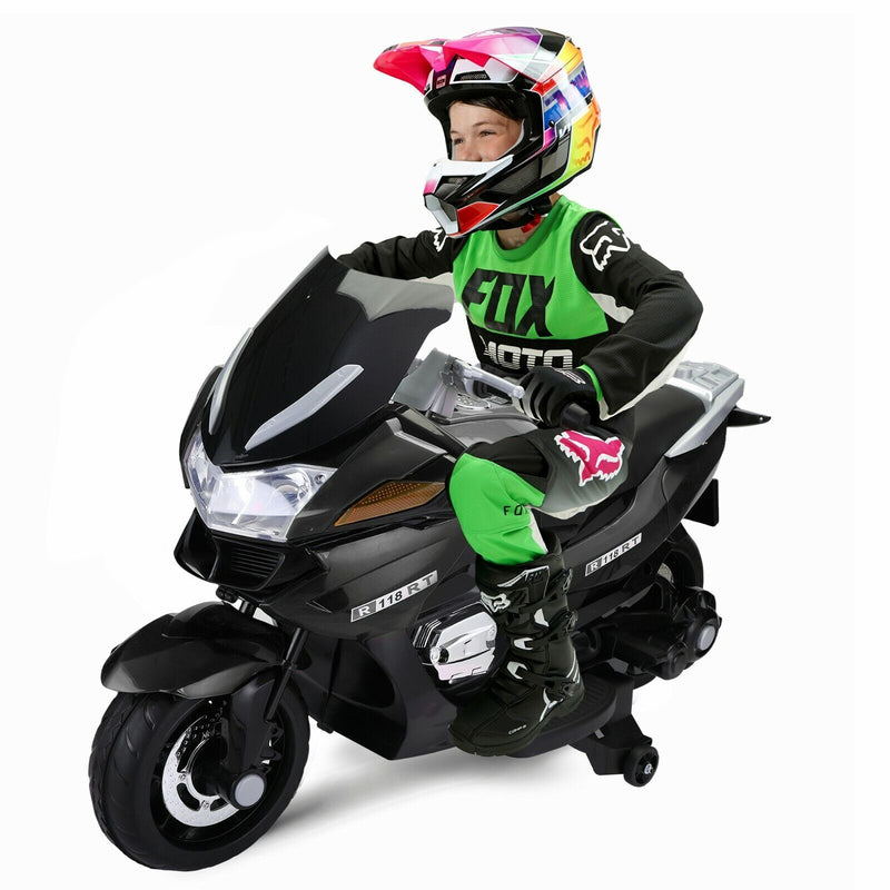 Load image into Gallery viewer, TOBBI 12V Electric Kids Dirt Bike with Training Wheels - Ride On Motorbike for Young Riders

