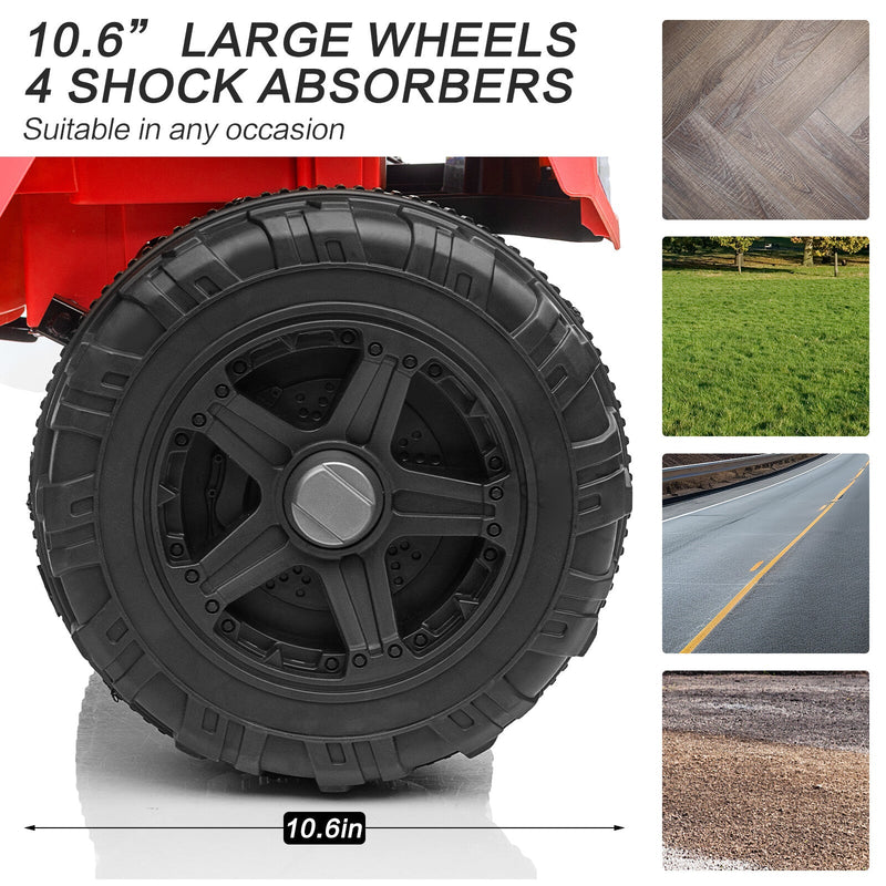 Load image into Gallery viewer, 12V Kids Ride-On Truck with Remote Control, Power Wheels, and LED Lights
