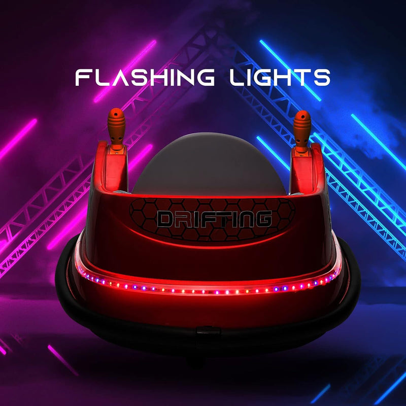 Load image into Gallery viewer, 6V Kids Ride-On Bumper Car with Remote Control, 360° Spin and Flashing Lights for Toddlers
