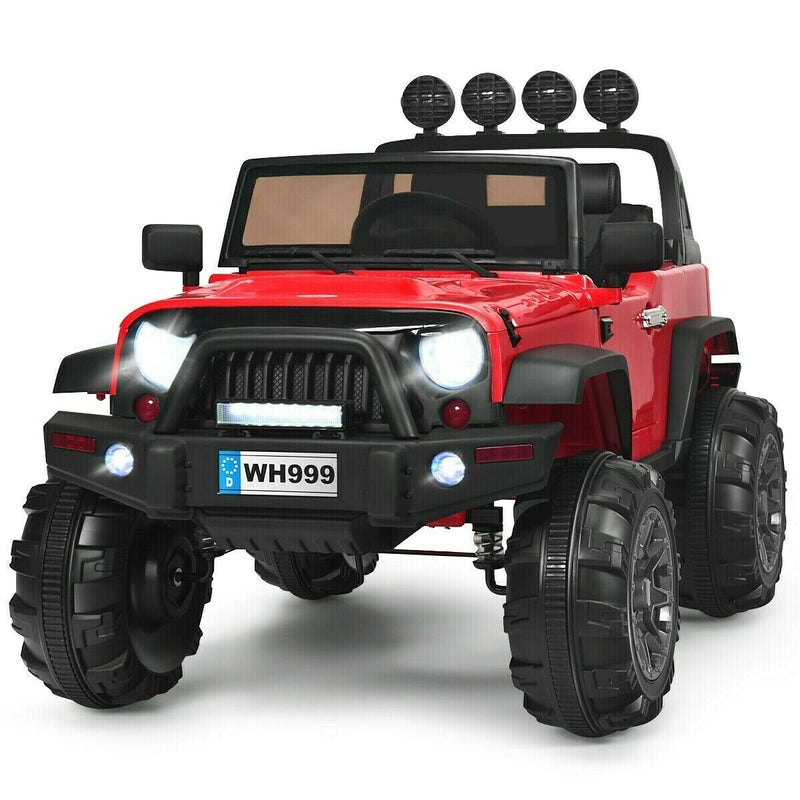 Load image into Gallery viewer, 12V Children&#39;s Ride-On Toy Truck with Spring Suspension System
