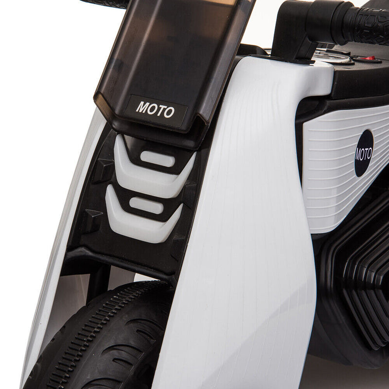 Load image into Gallery viewer, 3-Wheel Double Drive Electric Motorcycle for Kids in White
