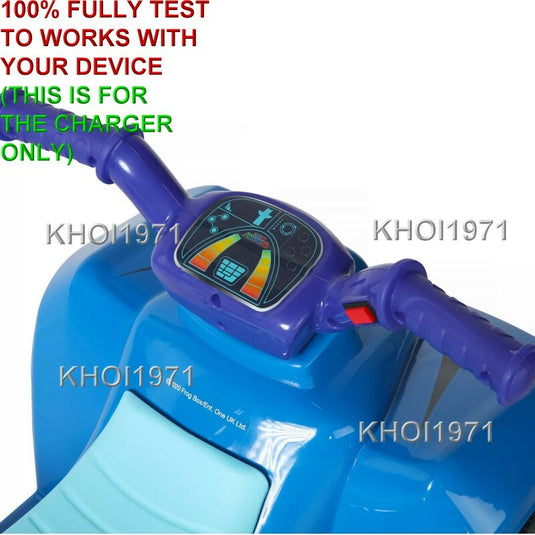 AC Wall Charger Adapter for 6V Ride-On Battery Quad PJ Masks Toy