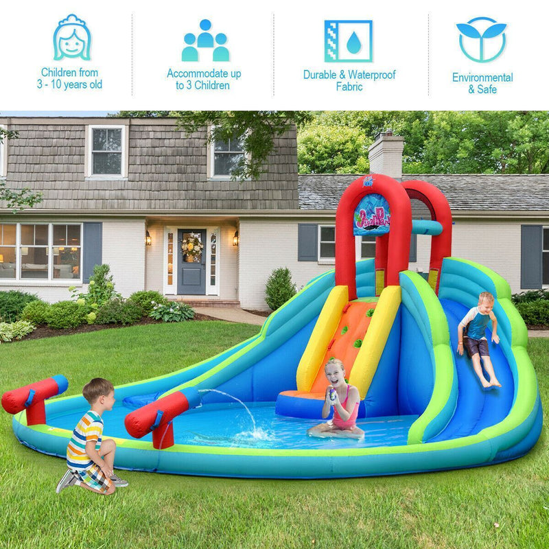 Load image into Gallery viewer, Modern Long-lasting Kids&#39; Blow-up Water Slide Bounce Castle with Carrying Pouch
