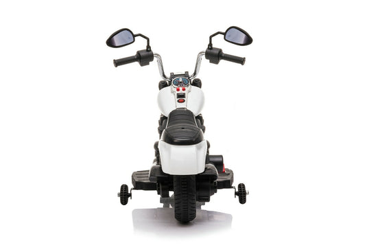 Kids Ride-On Harley Chopper Style Bike with Safety Training Wheels and 6V Battery