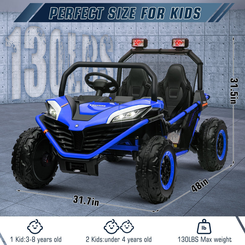 Load image into Gallery viewer, 24V Electric Kids Ride-On UTV Truck with 2 Seats, 4WD and Remote Control, 4x80W Motors
