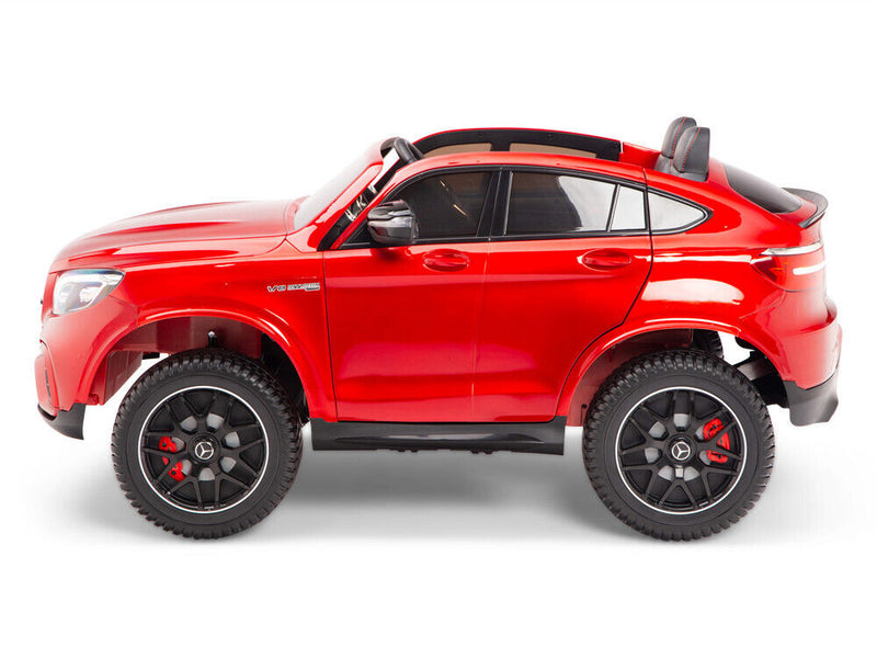 Load image into Gallery viewer, 12V Power Mercedes GLC63S 2 SEAT Children&#39;s Electric Ride-on Car with Wheels
