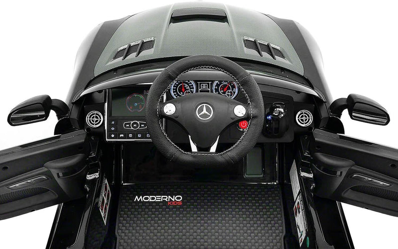 Load image into Gallery viewer, 2023 Carbon Silver SLS AMG Mercedes Benz Toy Car for Children 12V Electric Kids Ride-On Vehicle
