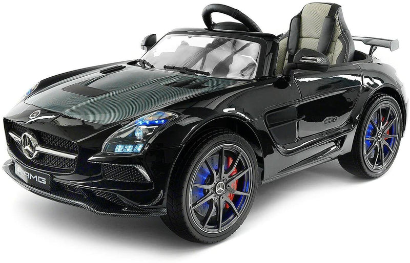 Load image into Gallery viewer, 2022 Obsidian SLS AMG Mercedes Benz Ride-On Car for Children 12V Battery-Powered Kids Toy
