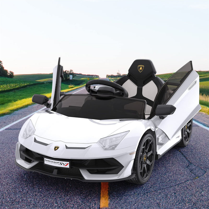 Load image into Gallery viewer, 12V Battery-Powered Ride-On Toy for Kids with LED Headlights and Hydraulic Doors
