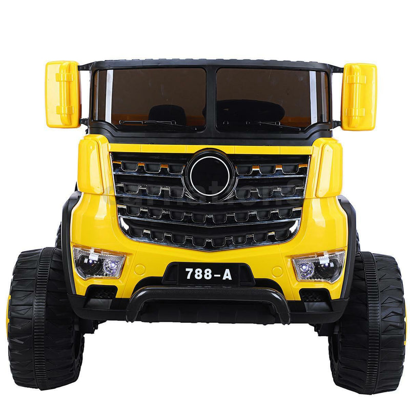 Load image into Gallery viewer, 12V Four-wheel Drive Construction Truck 2.4G Remote Control/App Control Children&#39;s Electric Ride On Vehicle
