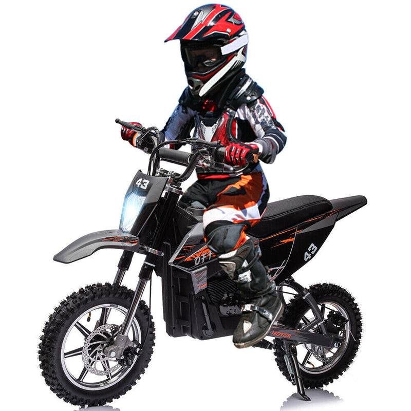 Load image into Gallery viewer, 350W/500W Electric Dirt Bike for Kids with Variable Speed and LED Lights - 36V
