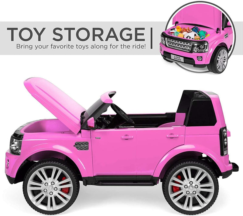 Load image into Gallery viewer, 12V 2-Seater Authorized Land Rover Children&#39;s Girls Ride On SUV Vehicle Lights, Remote Control - Pink
