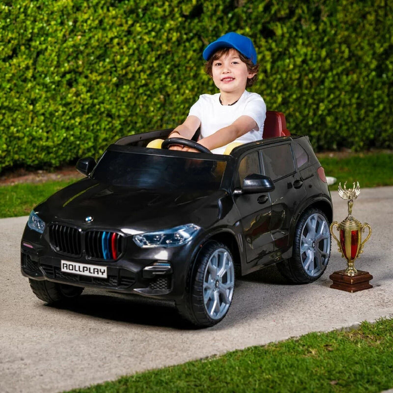 Load image into Gallery viewer, BMW X5M 6-Volt Battery-Powered Ride-On Car in Sleek Black Finish
