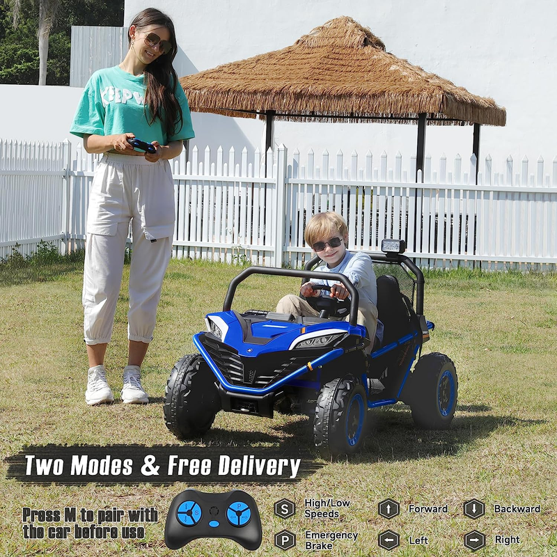 Load image into Gallery viewer, Off-Road UTV Toy for Kids - 2 Seater XL Ride-On Car, 12V Battery Operated Electric Vehicle
