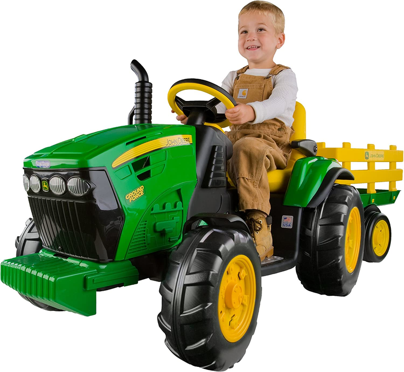 Load image into Gallery viewer, John Deere Ground Force Tractor and Trailer Set
