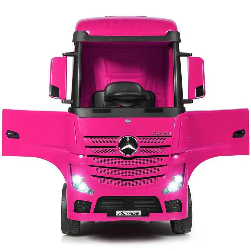 Load image into Gallery viewer, Electric Kids Toy Mercedes Benz Actros Remote Control Pink Ride-on Car 12V
