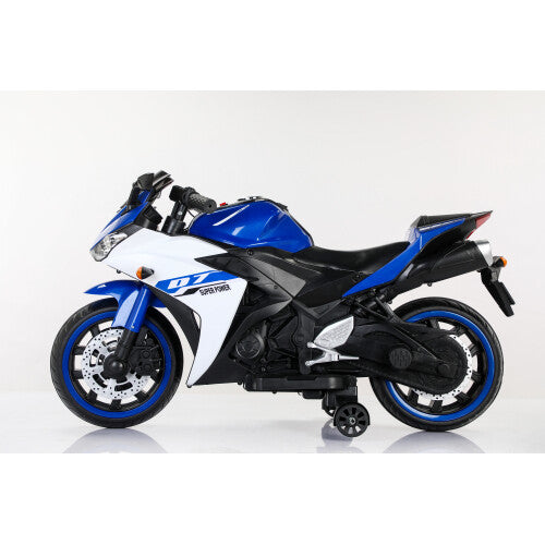 Load image into Gallery viewer, Kids 12V Electric Ride-On Dirt Bike with Training Wheels
