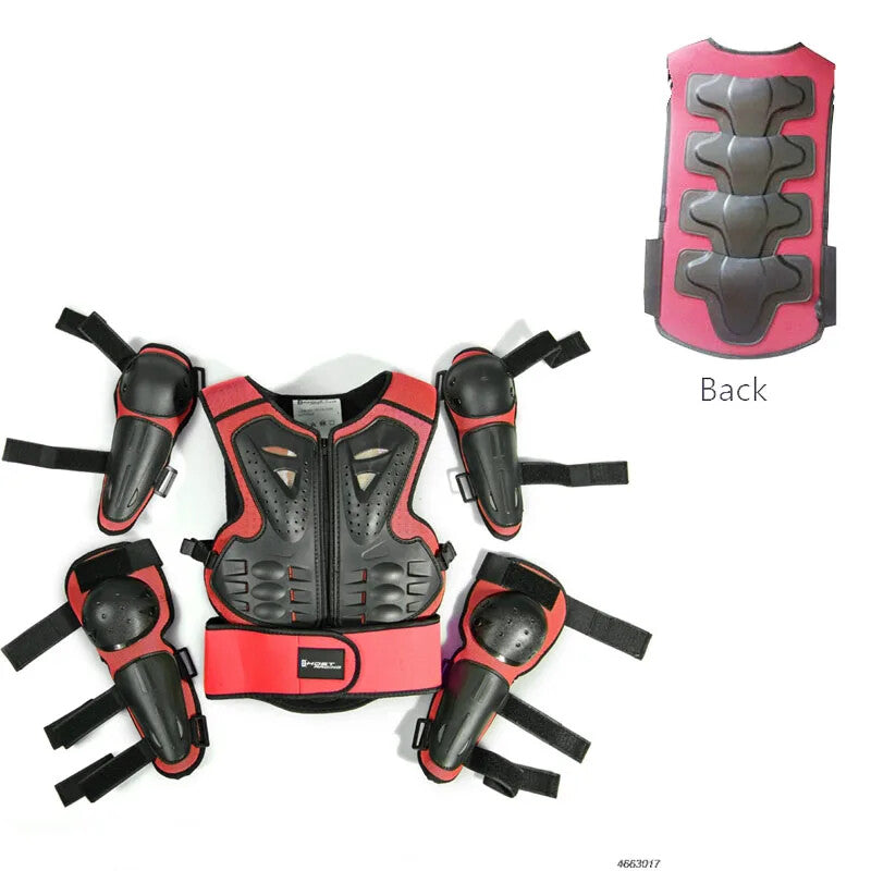 Load image into Gallery viewer, Kids Motocross Body Armor Back Protector Ride-On Horse Toy for Ages 4-15 Years
