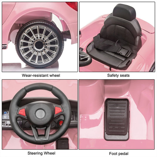 Electric Ride-On Car for Kids with Remote Control, Music, and LED Lights - Perfect Gift for Young Drivers!