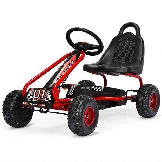 Load image into Gallery viewer, Adjustable Seat 4 Wheel Pedal Ride On - Red
