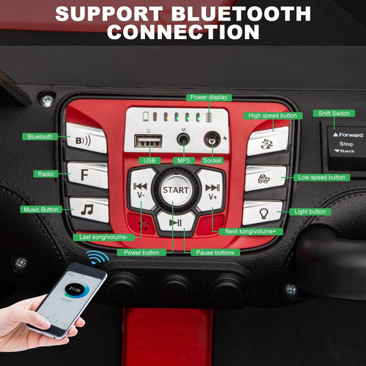 24V Kids 2-Seater Pink Ride-On UTV Toy with 400W Motor, Metal Frame, and EVA Wheels