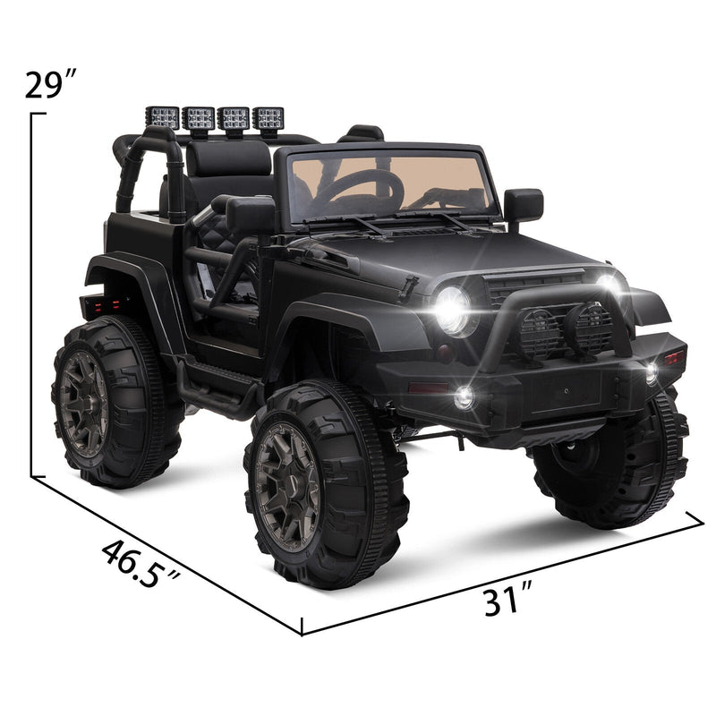 Load image into Gallery viewer, 12V Electric Ride-On Jeep Truck for Kids with Remote Control and 3 Speed Settings
